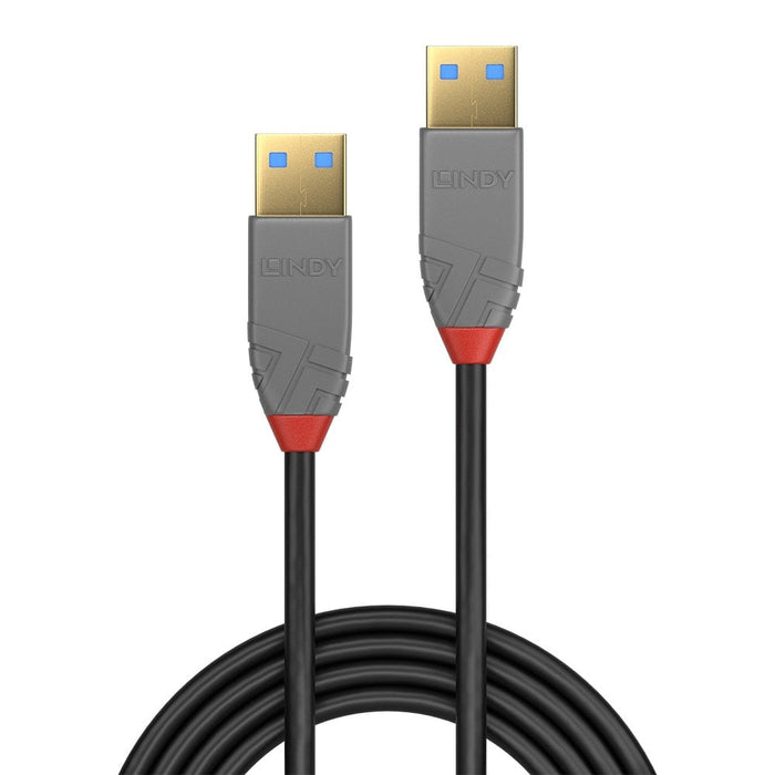 Lindy 3m USB 3.2 Type A Cable, 5Gbps, Anthra Line | 36753 USB Cable Lindy