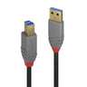 Lindy 3m USB 3.2 Type A to B Cable, 5Gbps, Anthra Line | 36743