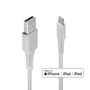 Lindy 3m USB to Lightning Cable, White | 31328 USB Cable Lindy