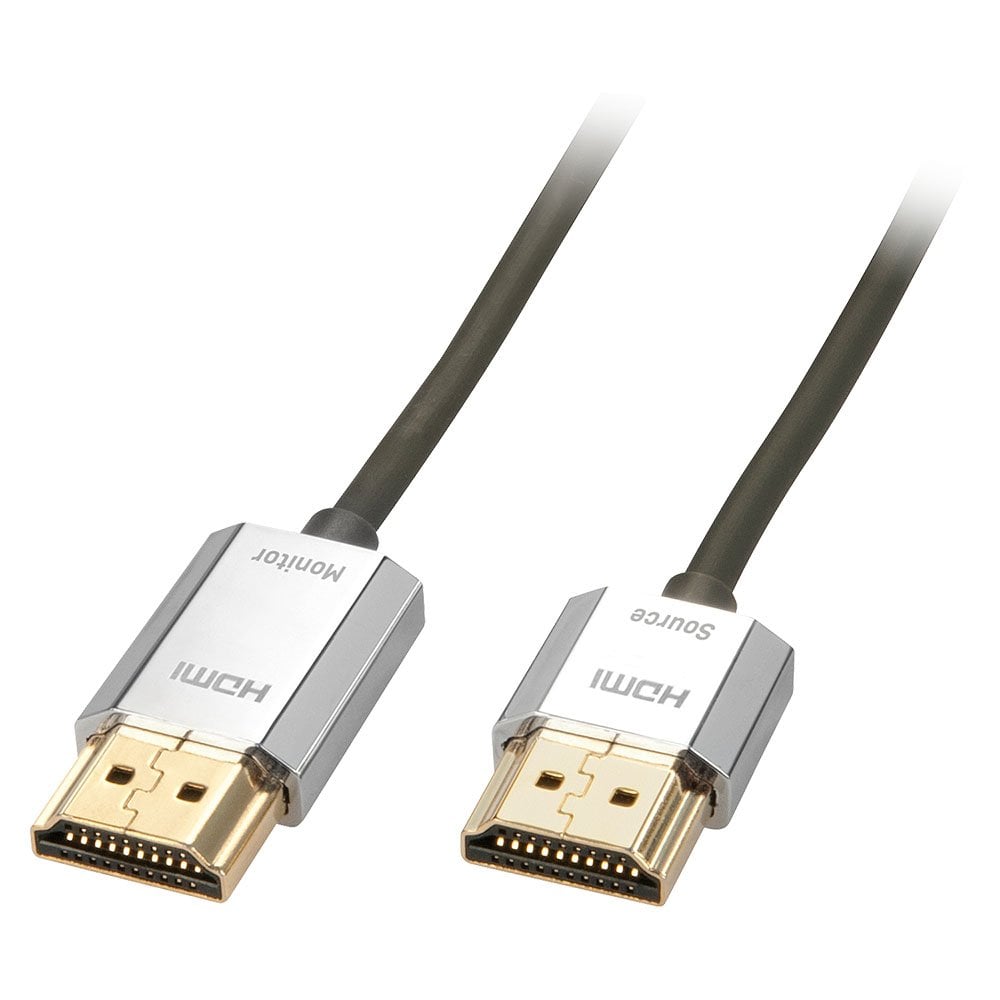 Lindy 4.5m CROMO Slim High Speed HDMI Cable with Ethernet | 41676 HDMI Cable Lindy