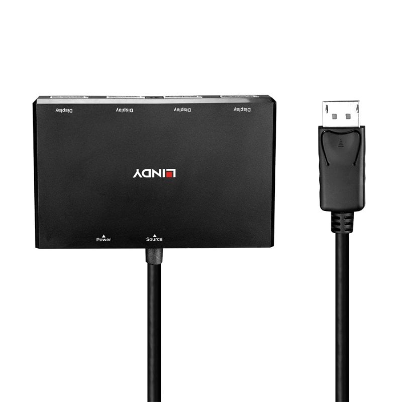 Lindy 4 Port Display Port 1.2 MST Hub | 38431 USB Hub & Docking Station Lindy