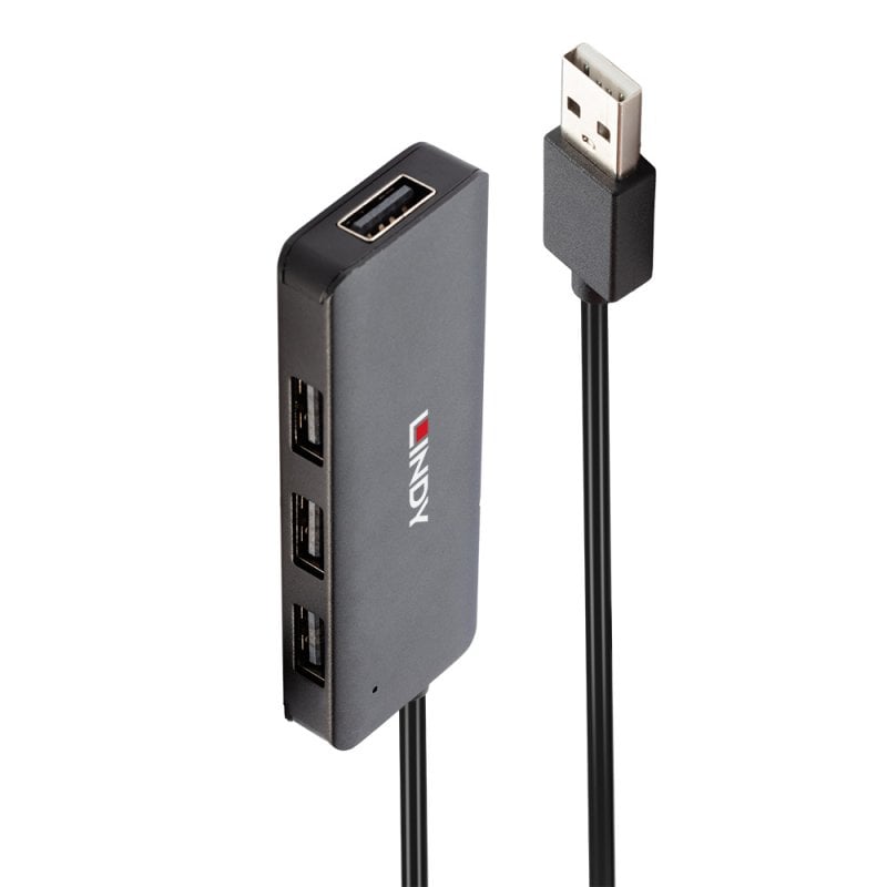 Lindy 4 Port USB 2.0 Hub | 42986 USB Hub & Docking Station Lindy