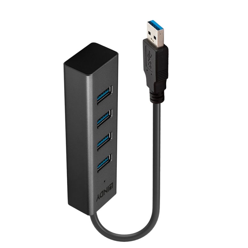 Lindy 4 Port USB 3.0 Hub | 43324 USB Hub & Docking Station Lindy
