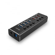 Lindy 4 Port USB 3.0 Hub with 3 Quick Charge 3.0 Ports | 43371 USB Hub & Docking Station Lindy