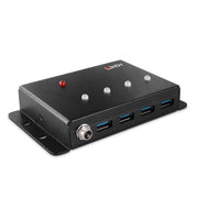 Lindy 4 Port USB 3.0 Metal Hub | 43374 USB Hub & Docking Station Lindy