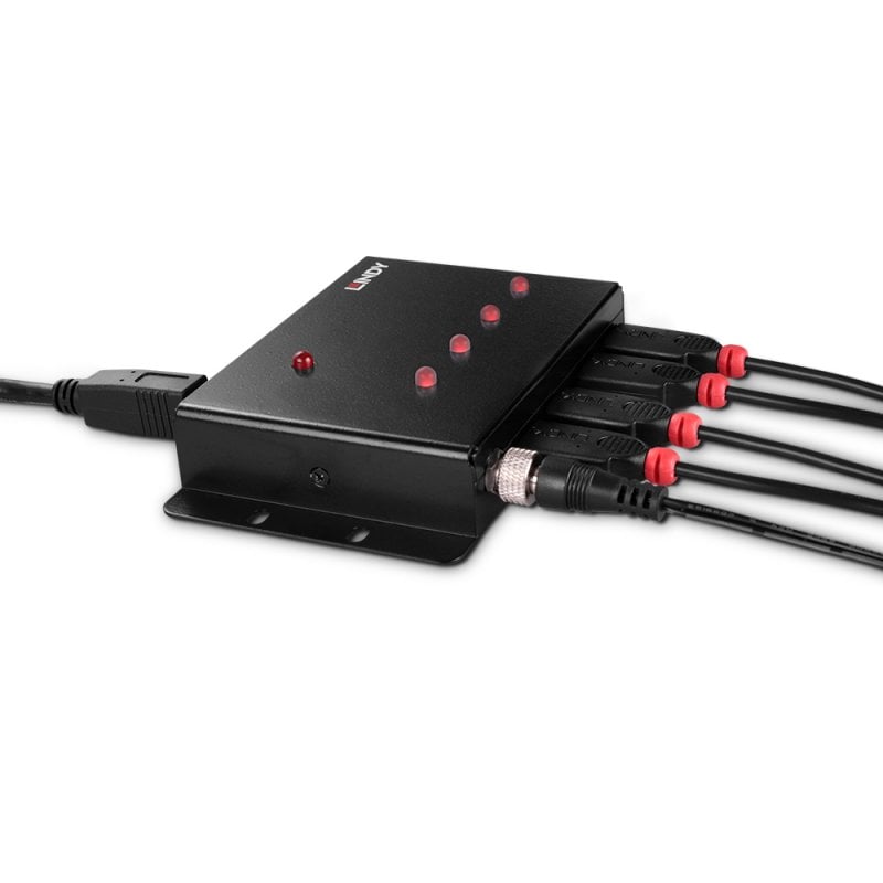 Lindy 4 Port USB 3.0 Metal Hub | 43374 USB Hub & Docking Station Lindy
