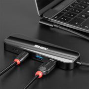 Lindy 4 Port USB 3.2 Gen 2 Hub | 43334 USB Hub & Docking Station Lindy
