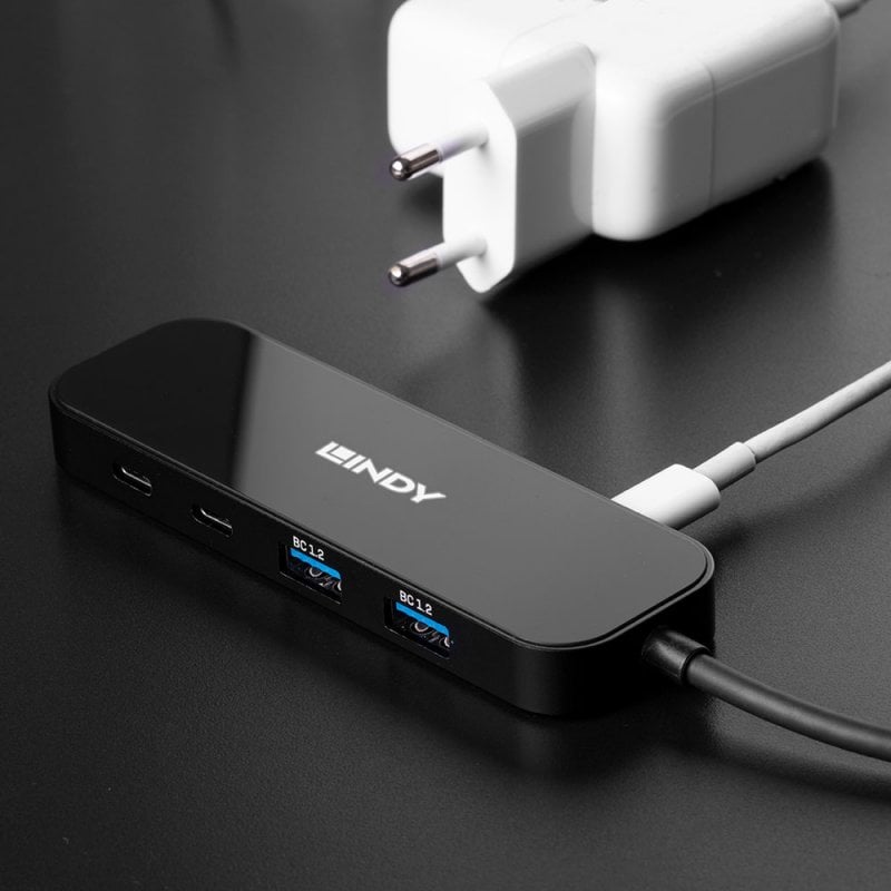 Lindy 4 Port USB 3.2 Gen 2 Hub | 43334 USB Hub & Docking Station Lindy