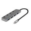 Lindy 4 Port USB 3.2 Type C Hub with On/Off Switches | 43383