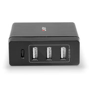 Lindy 4 Port USB Type C & A Smart Charger with Power Delivery, 72W | 73329 Power & Charging Lindy