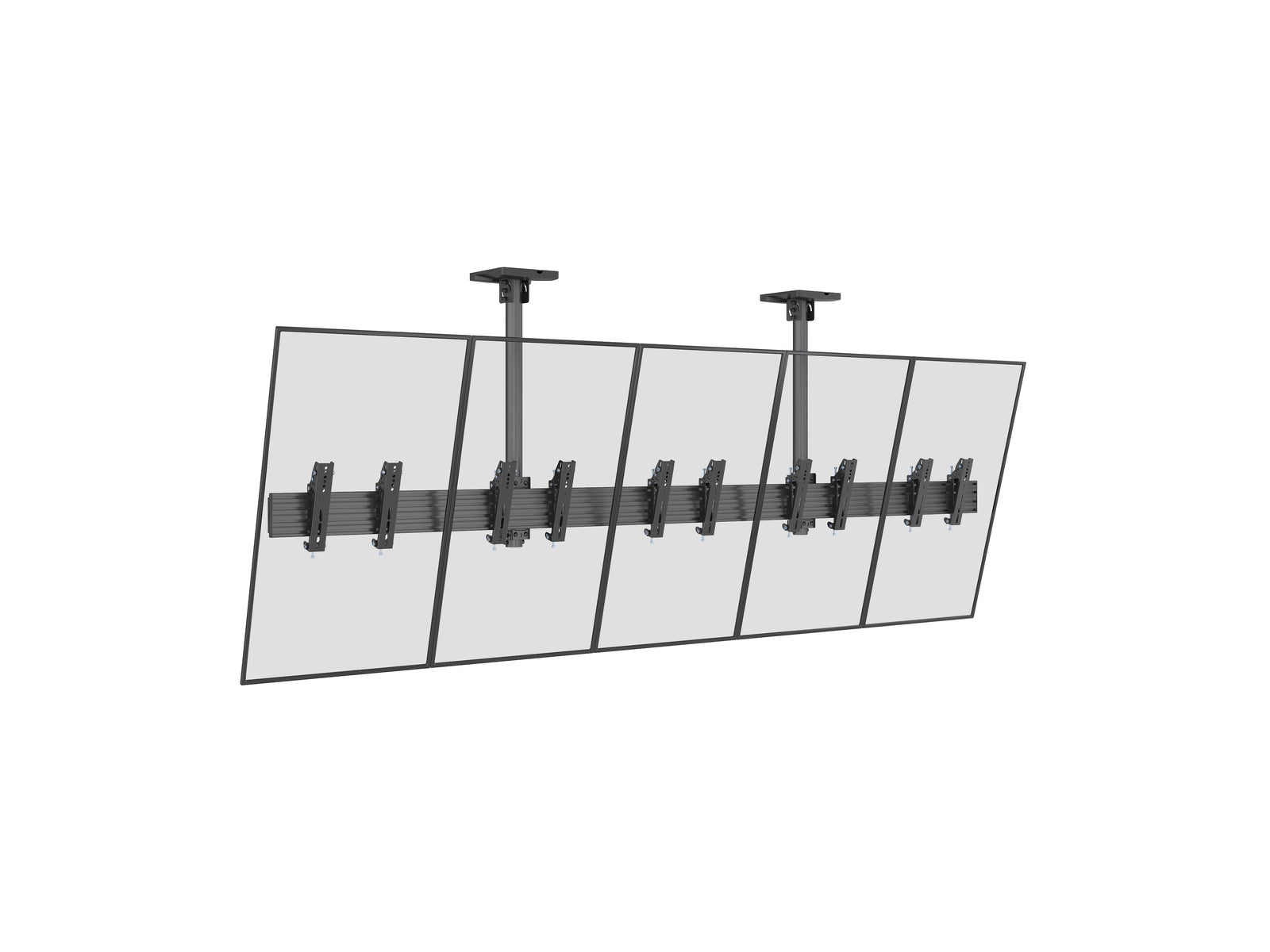 Multibrackets M Menu Board Pro 5-Screen Ceiling Mount For 32"-43" Screen | VESA 200x200 Ceiling Mount Bracket Multibrackets