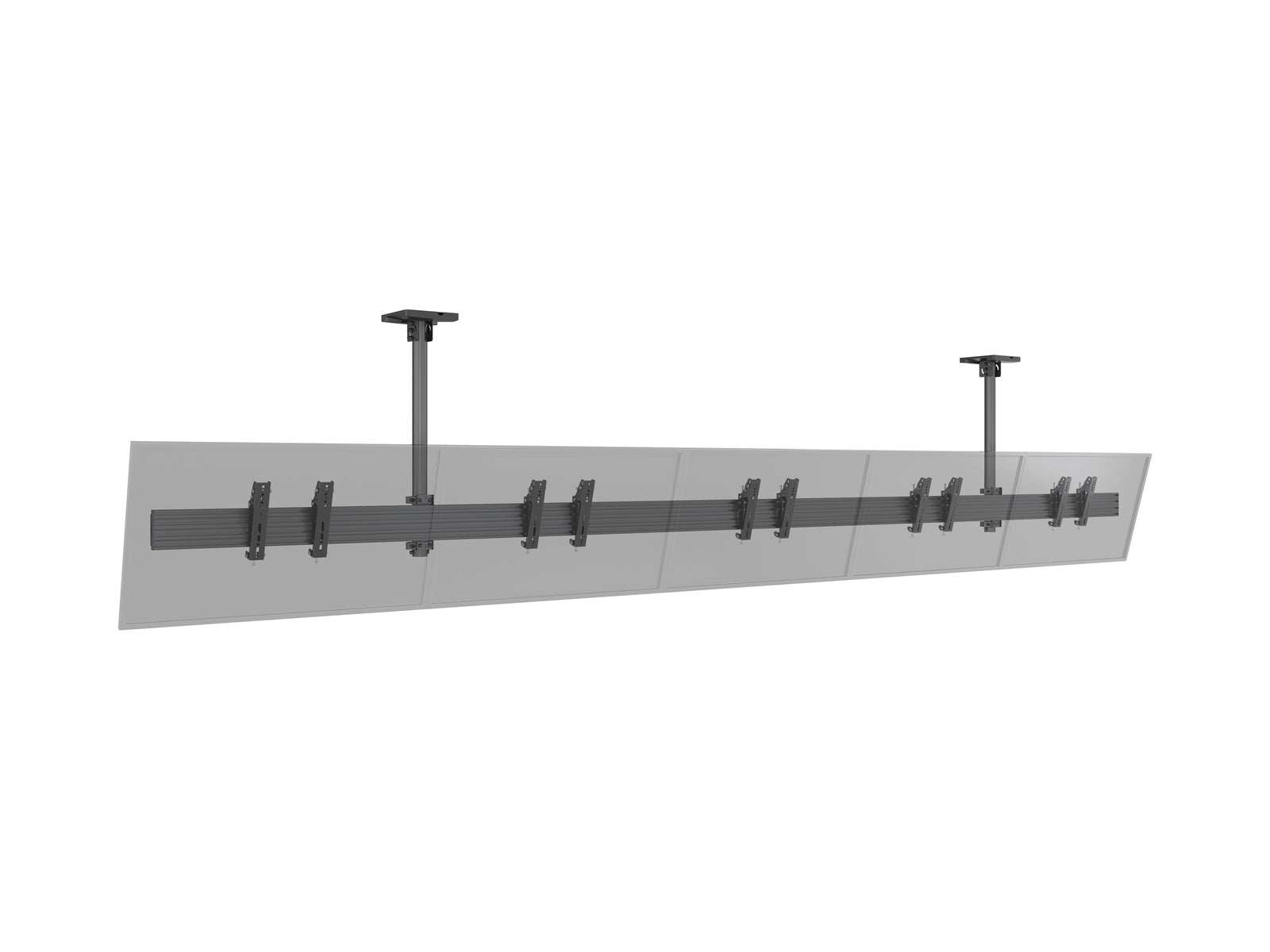 Multibrackets M Menu Board Pro 5-Screen Ceiling Mount For 32"-43" Screen | VESA 200x200 Ceiling Mount Bracket Multibrackets