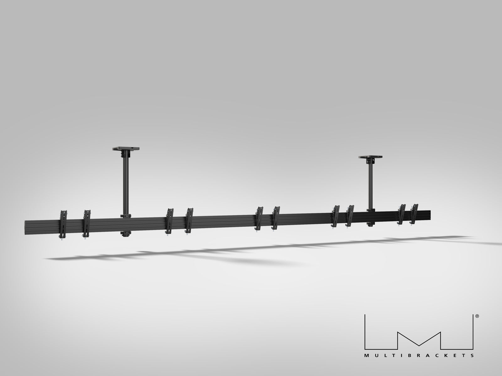 Multibrackets M Menu Board Pro 5-Screen Ceiling Mount For 32"-43" Screen | VESA 200x200 Ceiling Mount Bracket Multibrackets
