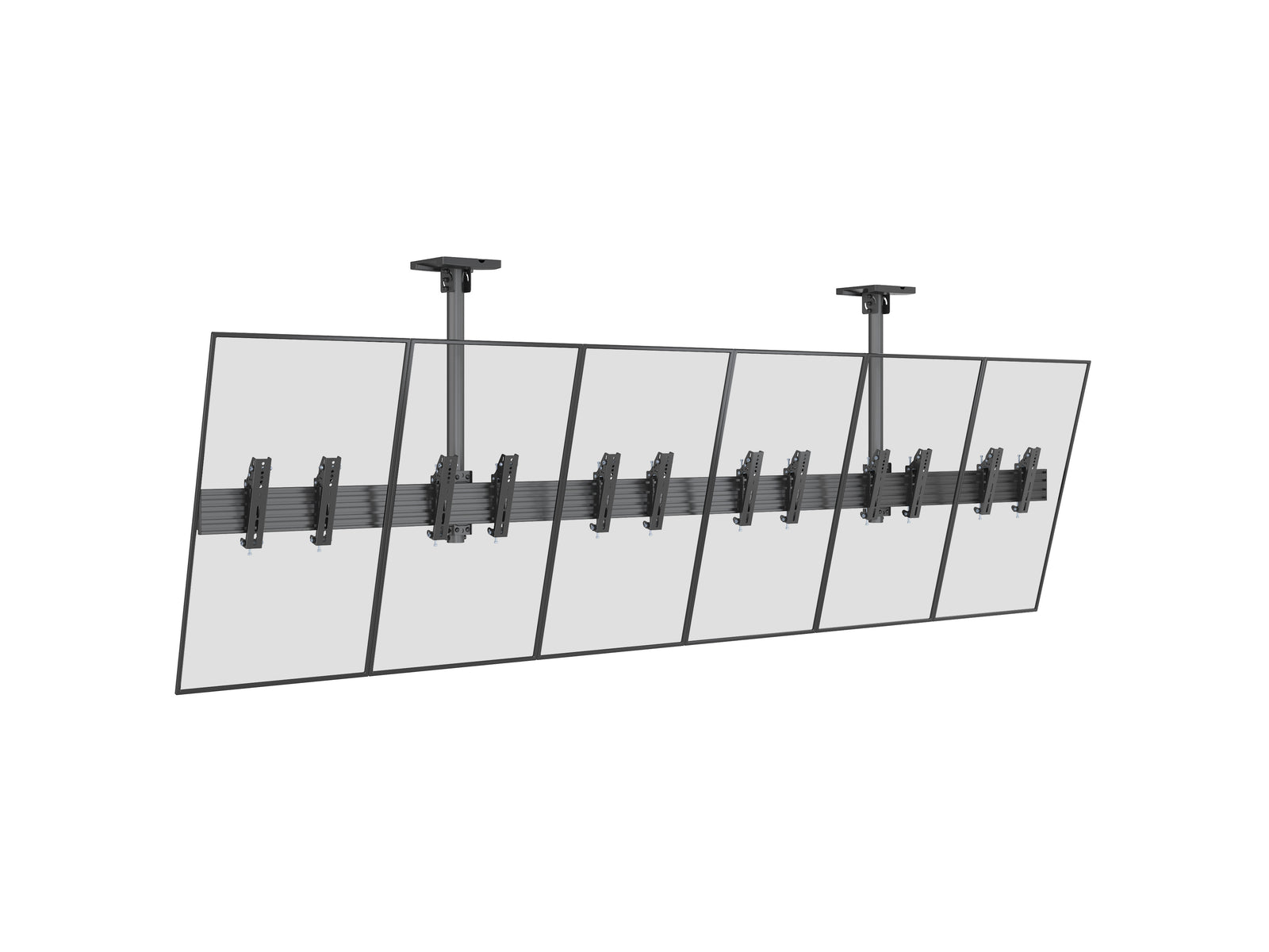 Multibrackets M Menu Board Pro 6-Screen Ceiling Mount For 32"-43" Screen | VESA 200x200 Ceiling Mount Bracket Multibrackets