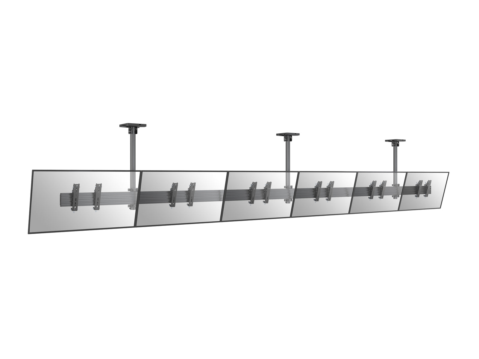 Multibrackets M Menu Board Pro 6-Screen Ceiling Mount For 32"-43" Screen | VESA 200x200 Ceiling Mount Bracket Multibrackets