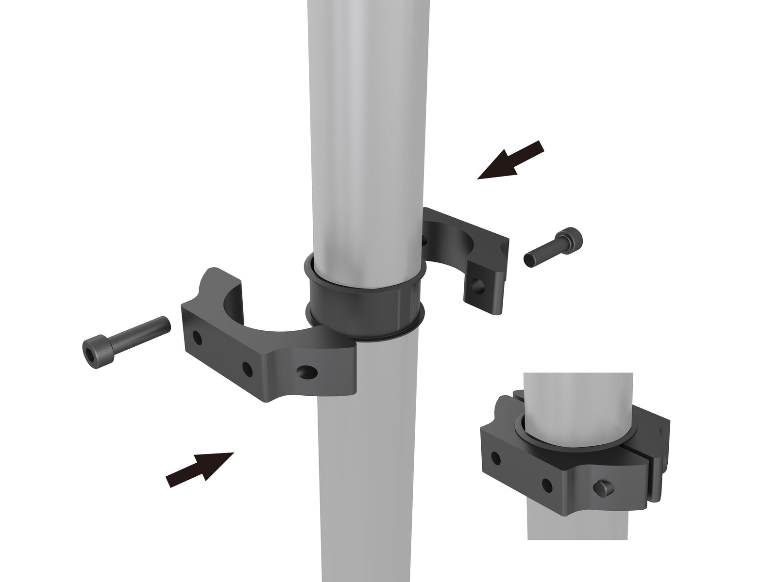 Multibrackets M Menu Board Pro 6-Screen Ceiling Mount For 32"-43" Screen | VESA 200x200 Ceiling Mount Bracket Multibrackets