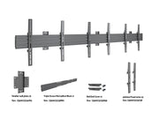 Multibrackets MBW3U M Wallmount Pro Fixed Black - Up to 40"-75" Screen Wall Mount Bracket Multibrackets