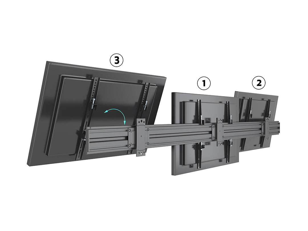 Multibrackets MBW3U M Wallmount Pro Fixed Black - Up to 40"-75" Screen Wall Mount Bracket Multibrackets