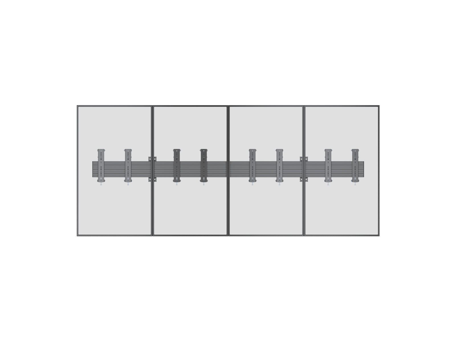 Multibrackets M Menu Board Pro 4-Screen Wall Mount For 32"-43" Screen | VESA 200x200 Wall Mount Bracket Multibrackets