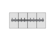 Multibrackets M Menu Board Pro 4-Screen Wall Mount For 32"-43" Screen | VESA 200x200 Wall Mount Bracket Multibrackets
