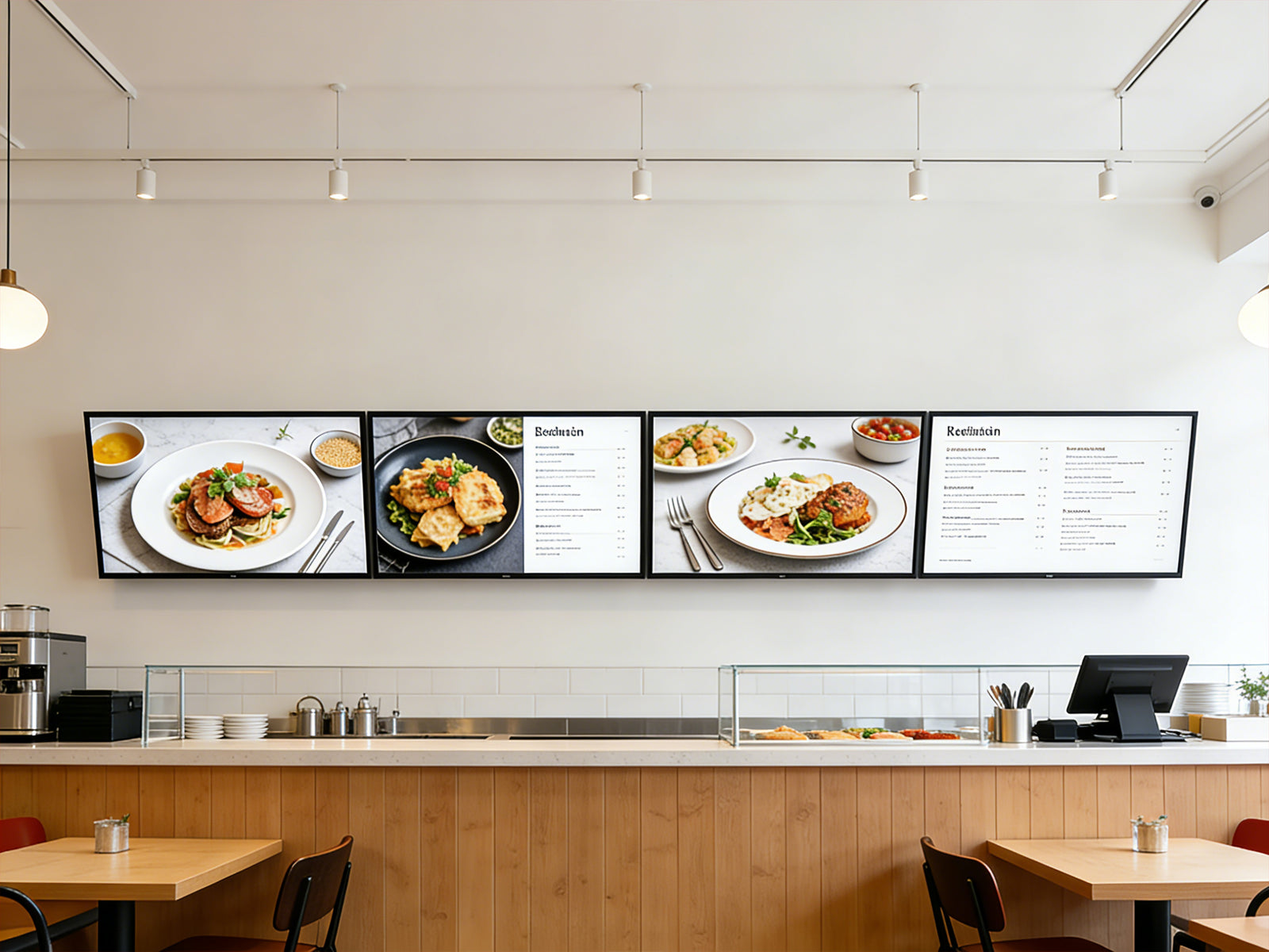 Multibrackets M Menu Board Pro 4-Screen Wall Mount For 32"-43" Screen | VESA 200x200 Wall Mount Bracket Multibrackets