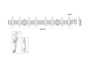 Multibrackets M Menu Board Pro 4-Screen Wall Mount For 32"-43" Screen | VESA 200x200 Wall Mount Bracket Multibrackets