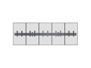 Multibrackets M Menu Board Pro 5-Screen Wall Mount For 32"-43" Screen | VESA 200x200 Wall Mount Bracket Multibrackets