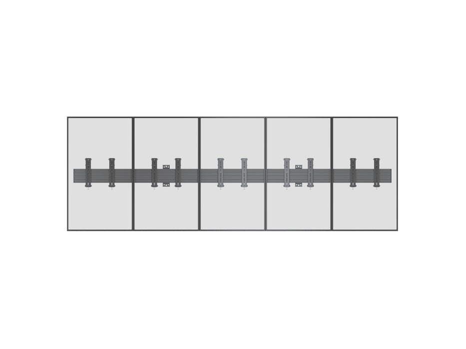 Multibrackets M Menu Board Pro 5-Screen Wall Mount For 32"-43" Screen | VESA 200x200