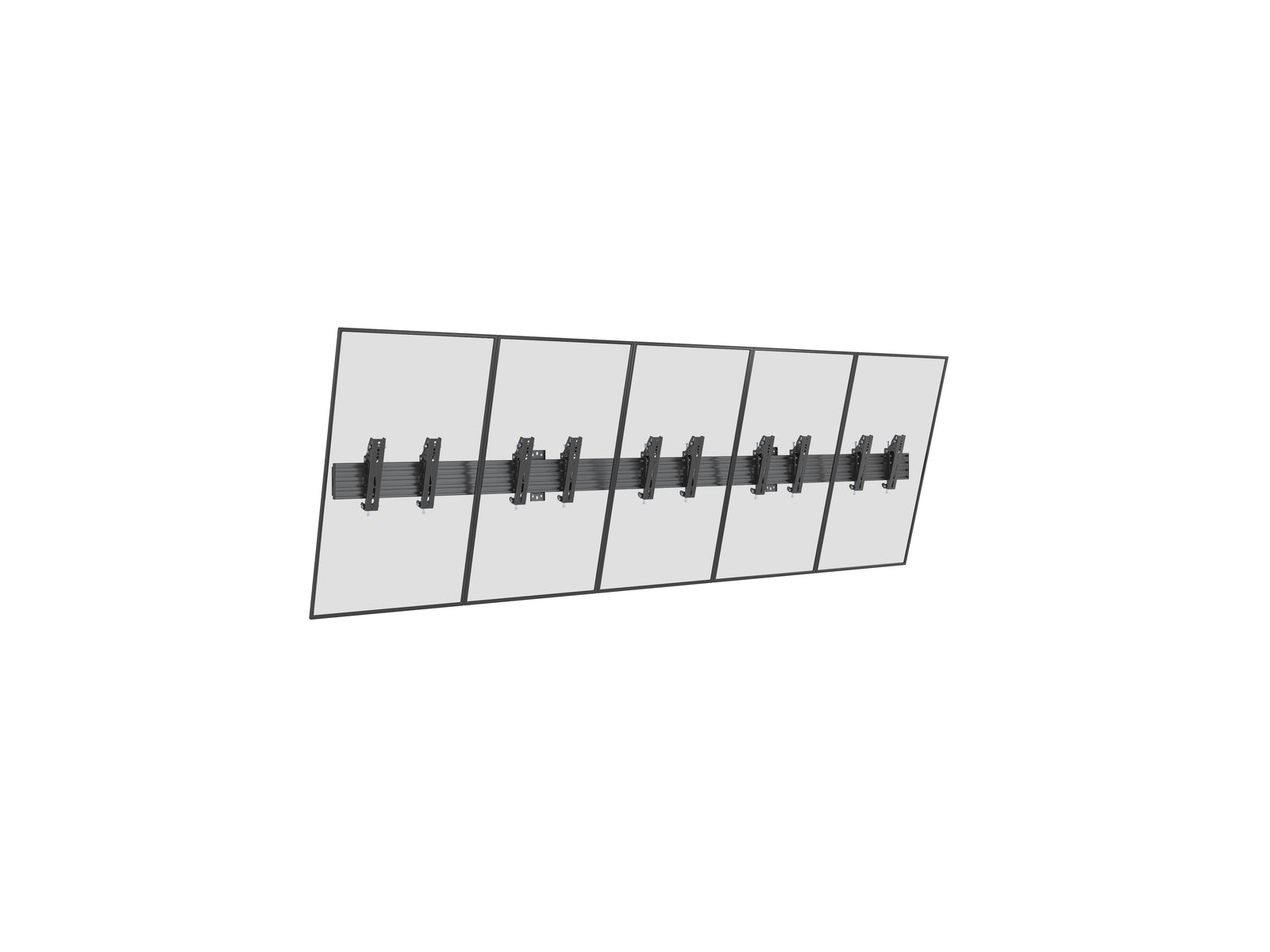 Multibrackets M Menu Board Pro 5-Screen Wall Mount For 32"-43" Screen | VESA 200x200 Wall Mount Bracket Multibrackets