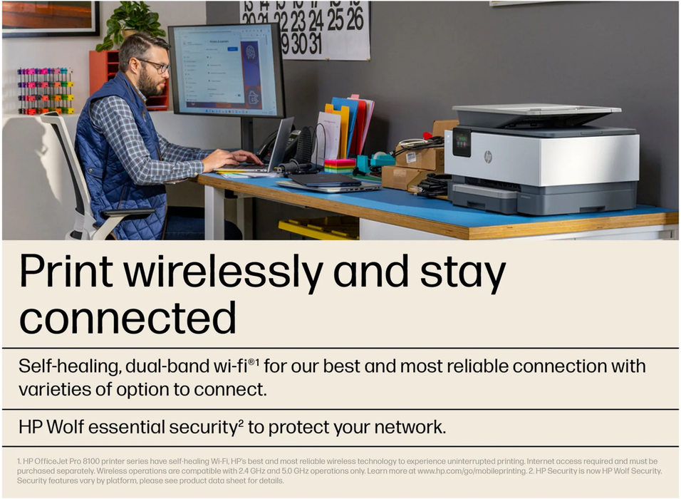 HP OfficeJet Pro 9120e A4 Colour Multifunction Inkjet Printer | 403X8B#687 Laser Printers HP