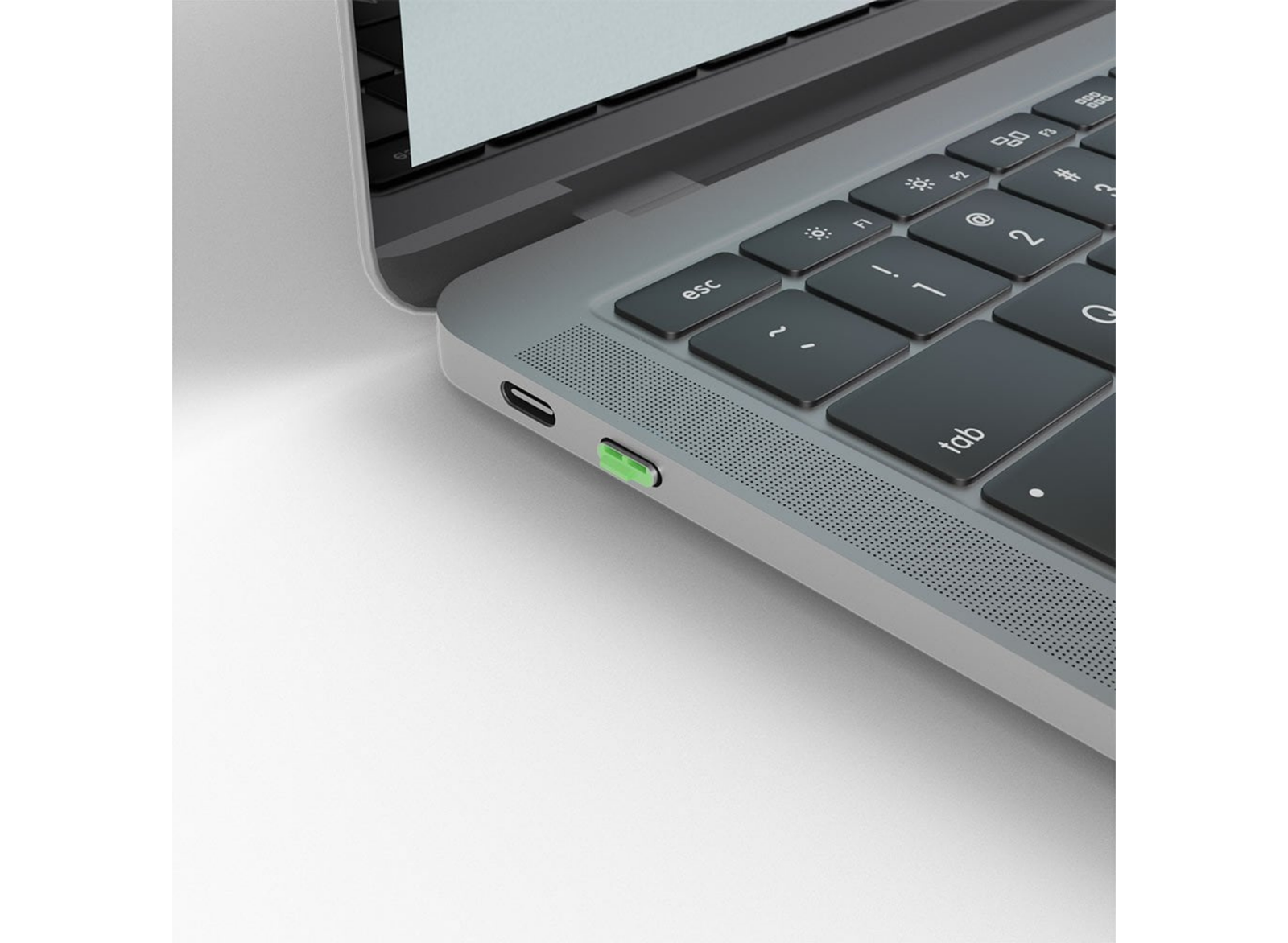 Lindy USB-C Port Blocker Kit, Green (1x Key, 4x Locks) | 40438 Port Blocker Lindy