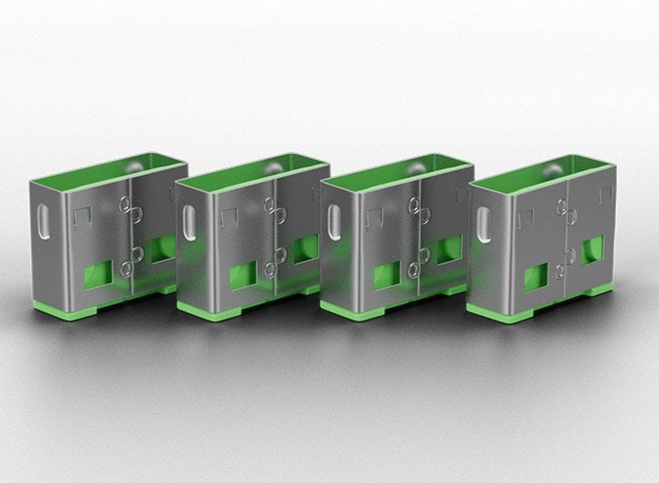 Lindy USB-A Port Blocker Extra Lock Pack, Green (10x Locks) | 40461 Port Blockers Lindy