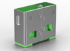 Lindy USB-A Port Blocker Extra Lock Pack, Green (10x Locks) | 40461 Port Blockers Lindy