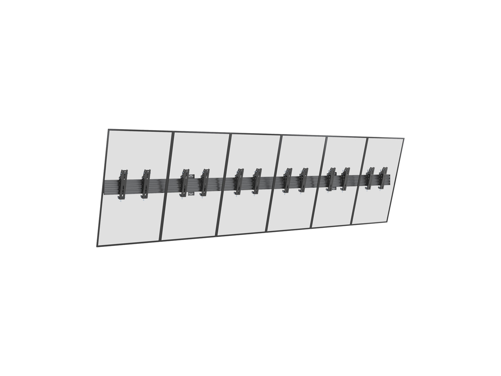 Multibrackets M Menu Board Pro 6-Screen Wall Mount For 32"-43" Screen | VESA 200x200 Wall Mount Bracket Multibrackets
