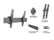 Multibrackets MBW1U Tilt 40"-75" Pro Series Wall Mount For 1 Screen Wall Mount Bracket Multibrackets