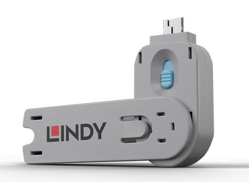 Lindy USB-A Port Blocker Extra Key, Blue (1x Key) | 40622 Port Blockers Lindy
