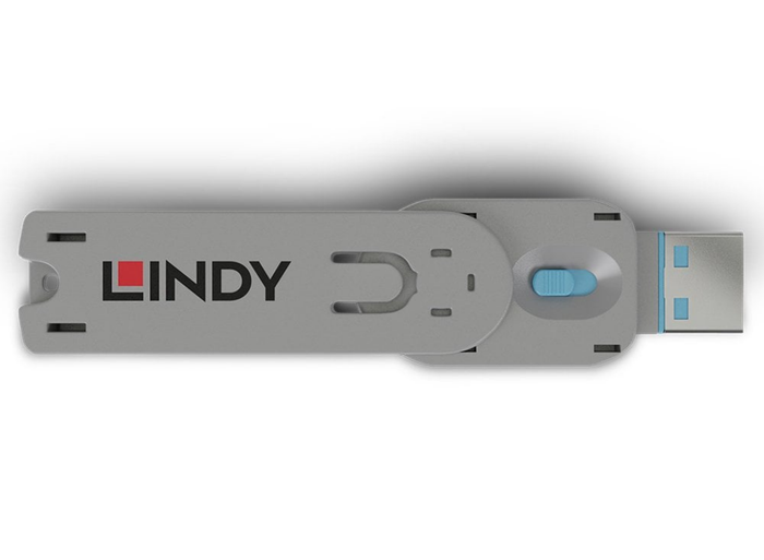 Lindy USB-A Port Blocker Extra Key, Blue (1x Key) | 40622 Port Blocker Lindy