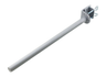 Lindy 450mm Desk Clamp Pole - Silver | 40692