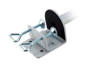 Lindy 450mm Desk Clamp Pole - Silver | 40692 Pole Mount Lindy