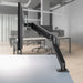 Lindy 17" - 27" Single Desktop Gas Arm Display Mount - Black | 40707 Monitor Arm Desk Mount Lindy