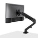 Lindy 17" - 27" Single Desktop Gas Arm Display Mount - Black | 40707 Monitor Arm Desk Mount Lindy
