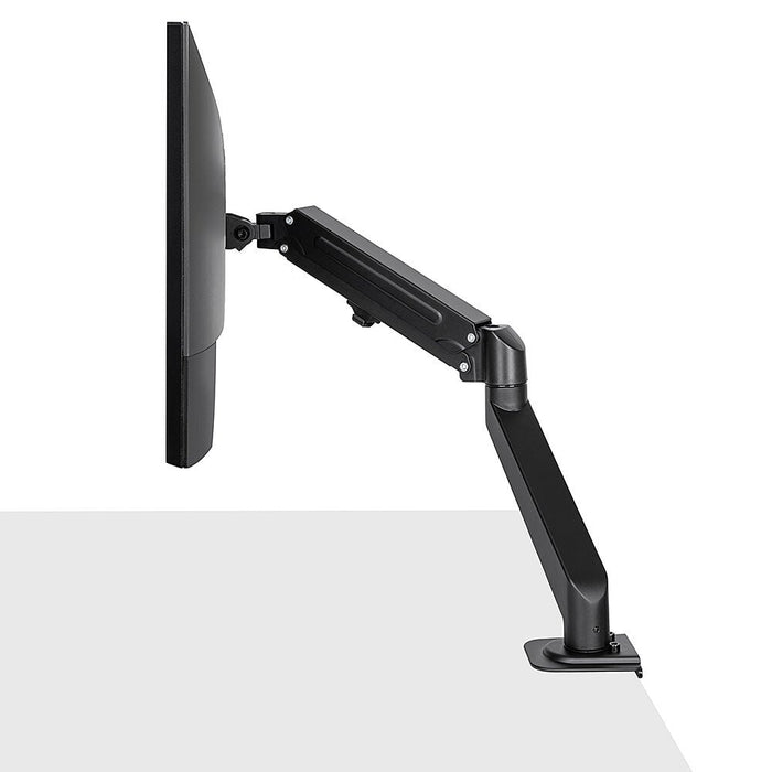Lindy 17" - 27" Single Desktop Gas Arm Display Mount - Black | 40707 Monitor Arm Desk Mount Lindy
