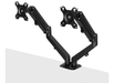 Lindy Dual Mount Desktop Gas Spring Arm For 17" - 27" Screens | 40708 Monitor Mounts & Stands Lindy