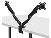 Lindy Dual Mount Desktop Gas Spring Arm For 17" - 27" Screens | 40708 Monitor Arm Desk Mount Lindy