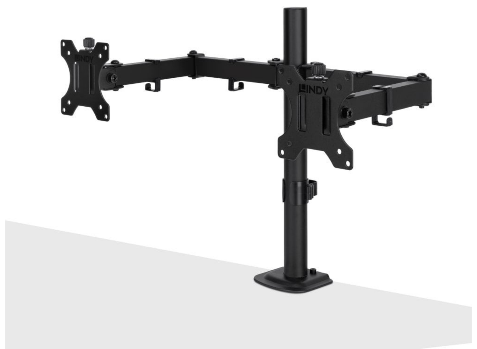 Lindy Dual Adjustable Display Mount For 13" - 32" Screens | 40711 Monitor Arm Desk Mount Lindy