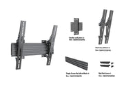 Multibrackets MBW1U Tilt 40"-65" Pro Series Wall Mount For 1 Screen Wall Mount Bracket Multibrackets
