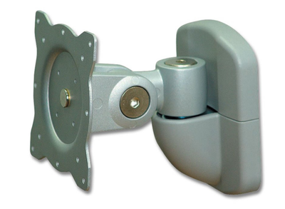 Lindy Single Joint Silver Wall Mount Supports Up To 20kg | 40766 TV Mounts & Stands Lindy