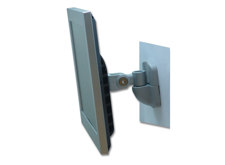 Lindy Single Joint Silver Wall Mount Supports Up To 20kg | 40766 TV Mounts & Stands Lindy