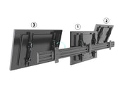 Multibrackets MBW3U Tilt 40"-75" Pro Series Wall Mount For 3 Screens Wall Mount Bracket Multibrackets