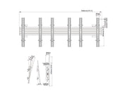 Multibrackets MBW3U Tilt 40"-75" Pro Series Wall Mount For 3 Screens Wall Mount Bracket Multibrackets